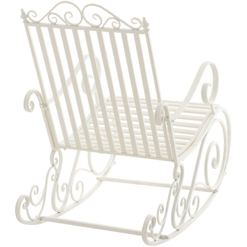 Sedia a dondolo Smilla bianca